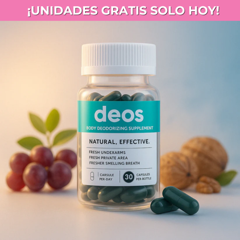DEOS™ Suplemento Corporal – Adiós al mal olor