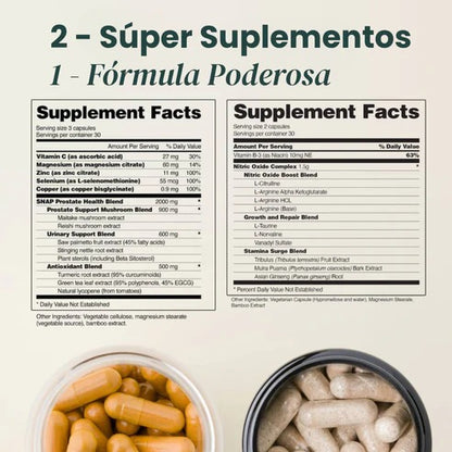 Pack Masculino: Mejora tu próstata y aumenta tu energía sin esfuerzo