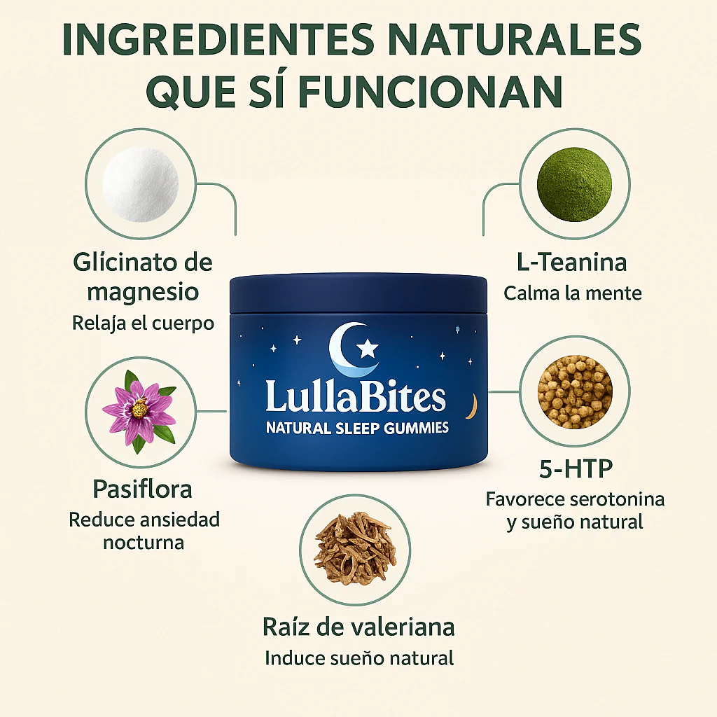 LullaBites™ Gomitas naturales para dormir