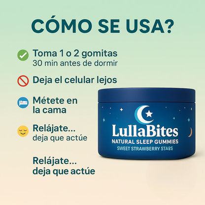 LullaBites™ Gomitas naturales para dormir