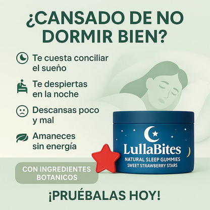 LullaBites™ Gomitas naturales para dormir