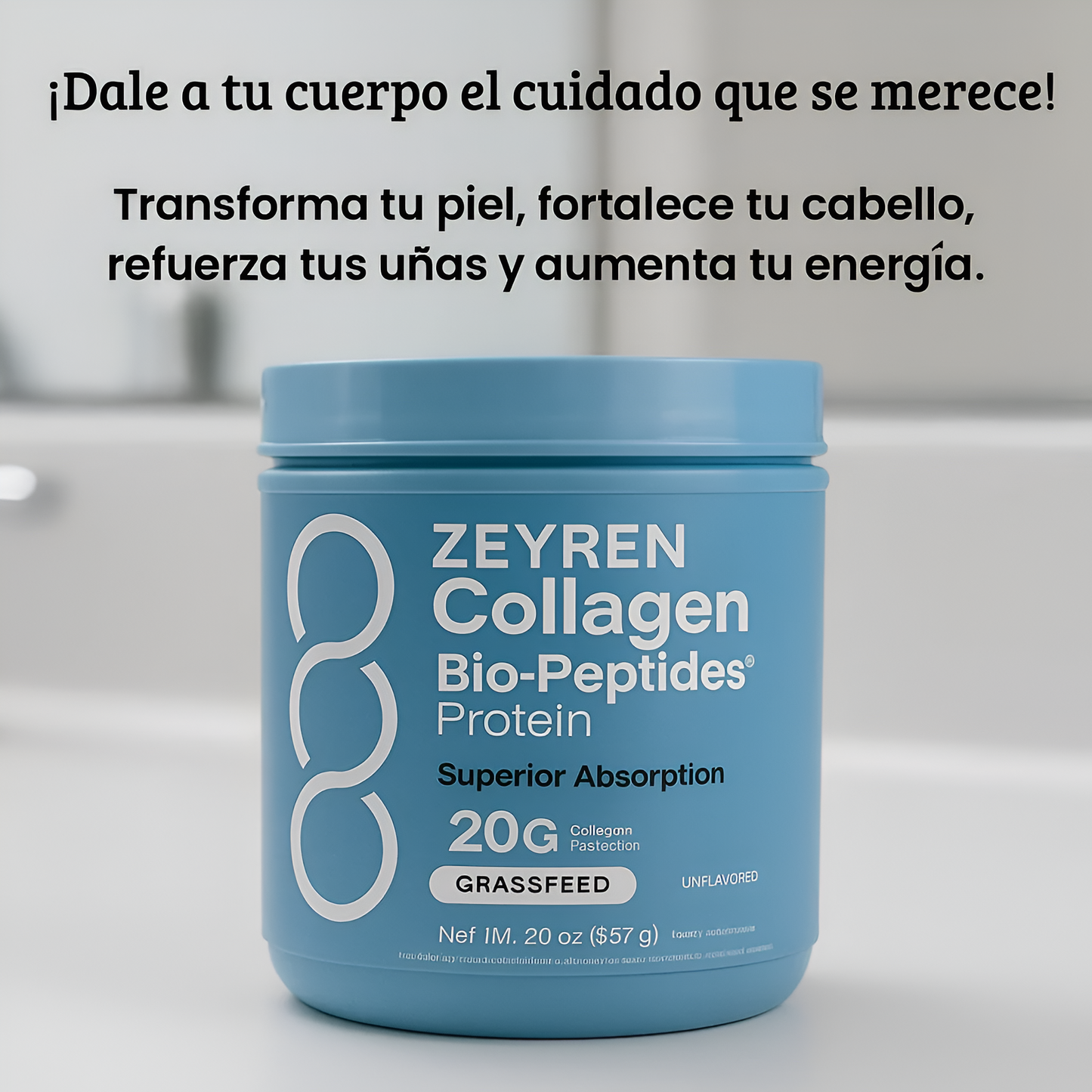 Zeyren™ - Colágeno en polvo con péptidos y proteína